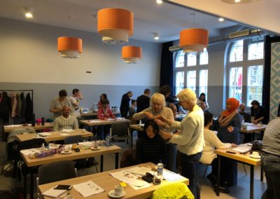 Students practising 2